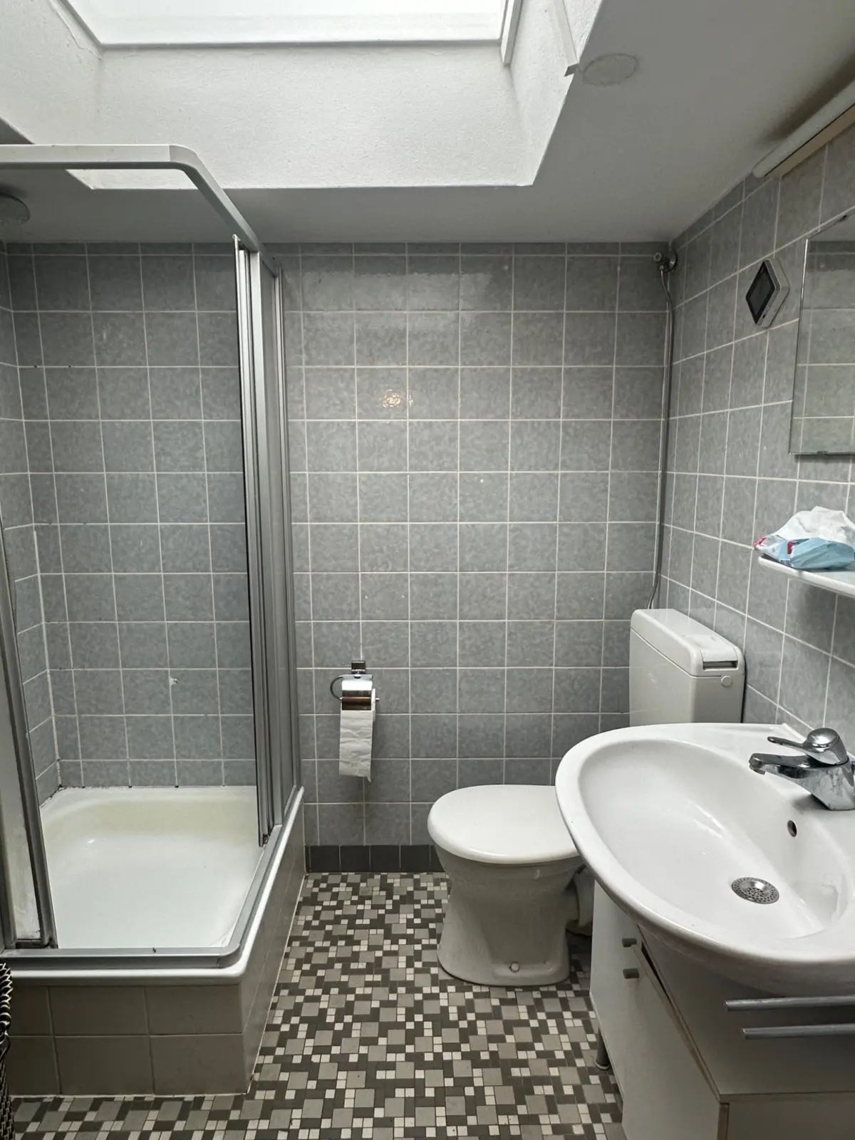Modernes Bad mit Dusche