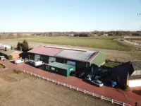 Luftaufnahme Lagerhalle