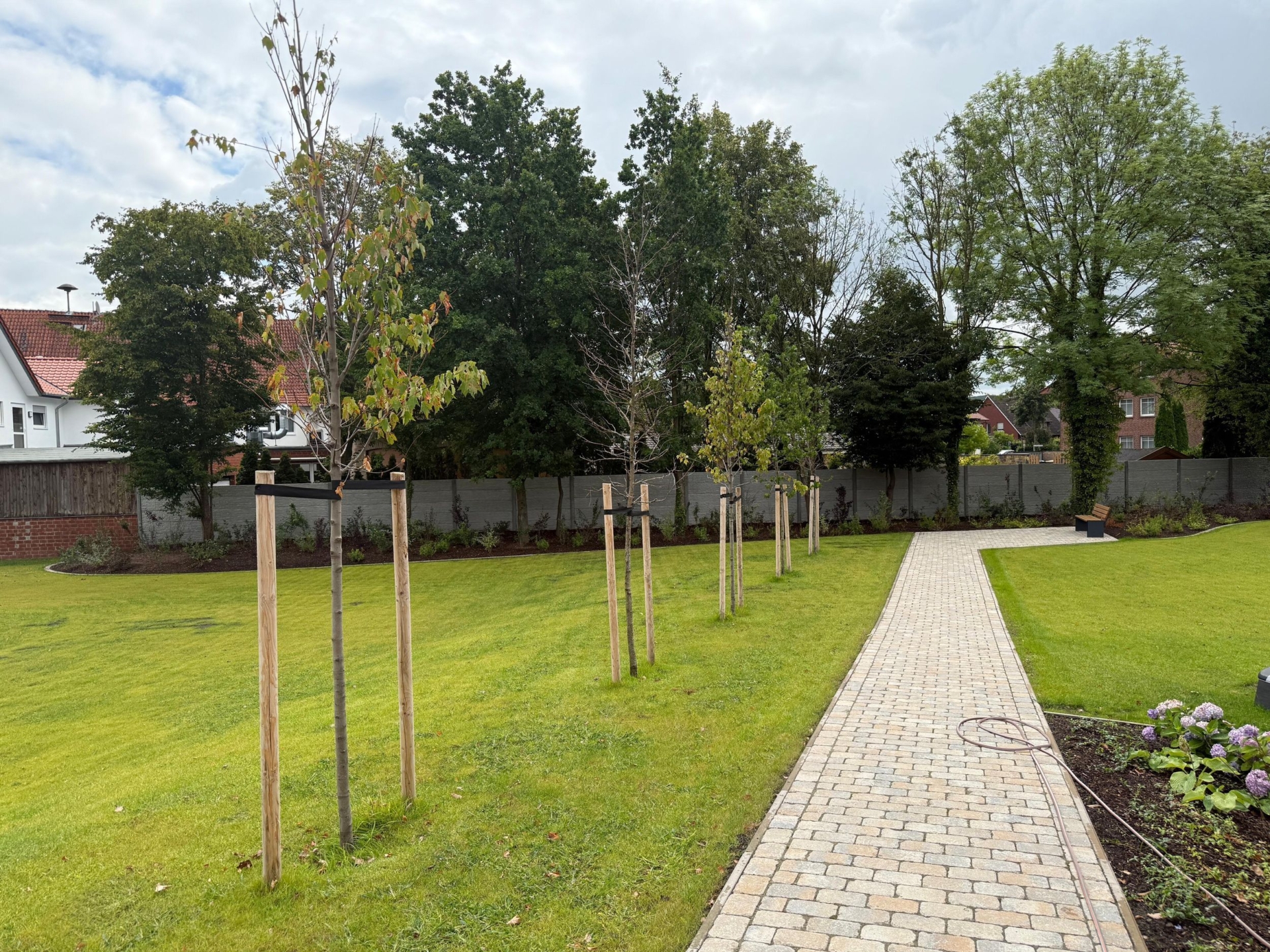 Gepflegter Gartenweg