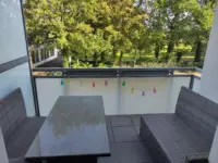 Balkon mit Gartenblick
