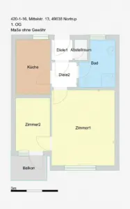 Grundriss der Wohnung