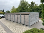 Holzschuppen mit Stellplätzen