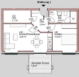 Erdgeschosswohnung Grundriss - Jetzt schnell sein und diese moderne 2-Zimmer-Wohnung in Nortrup sichern!