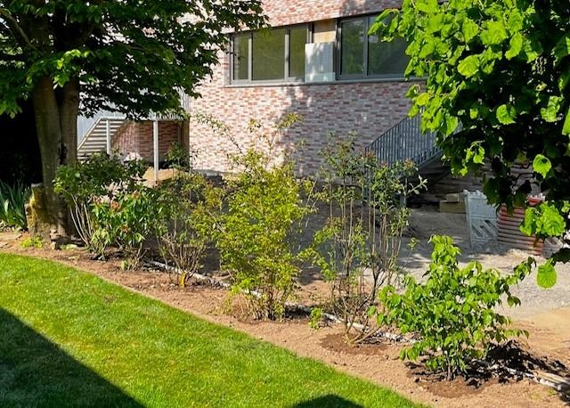 Gartenansicht mit Terrasse